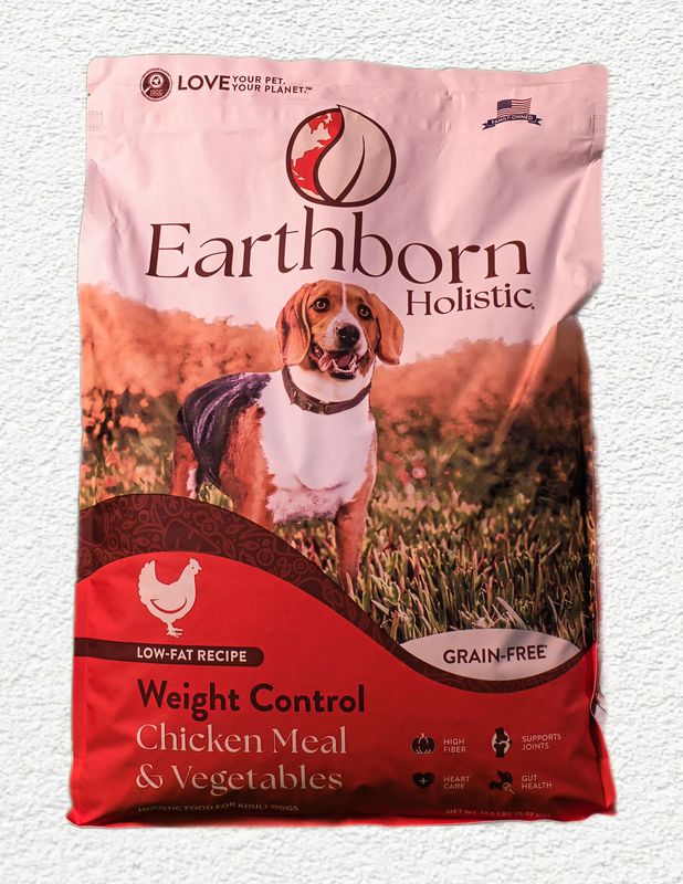 Earthborn Holistic Weight Control Chicken & Vegetables Grain Free Dog 12.5 lb