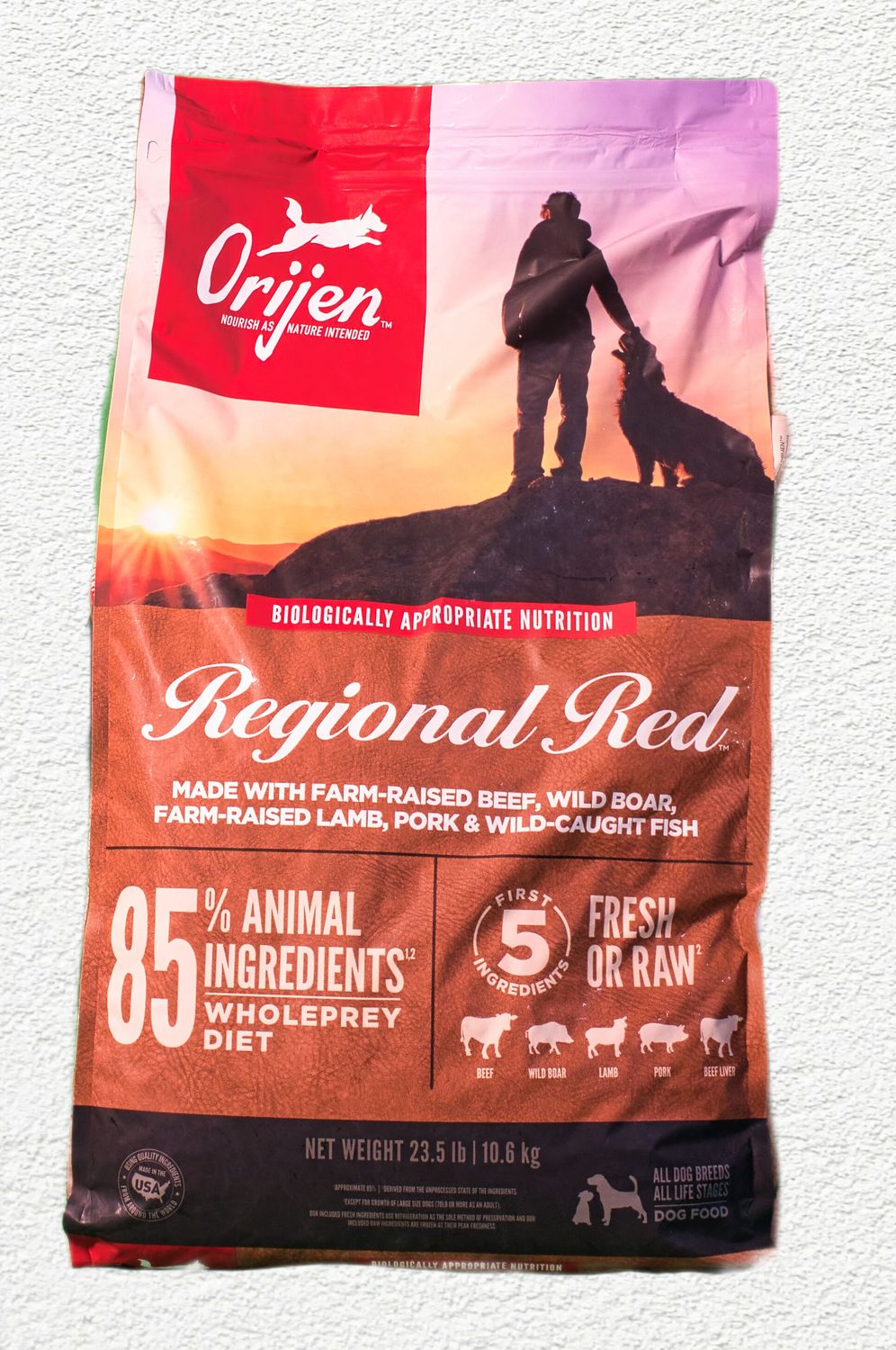 Orijen Regional Red Grain-Free Dry Dog Food, 25 lbs