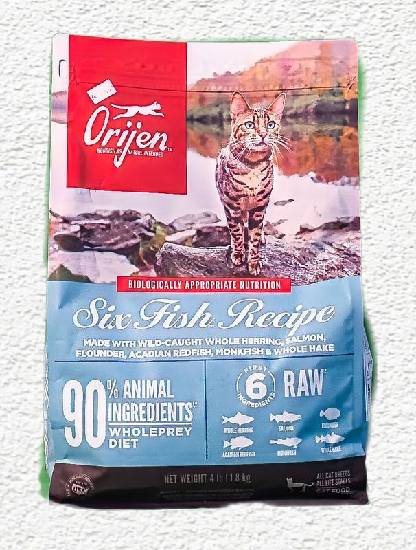 Orijen Six Fish Grain-Free Dry Cat Food 4 lb