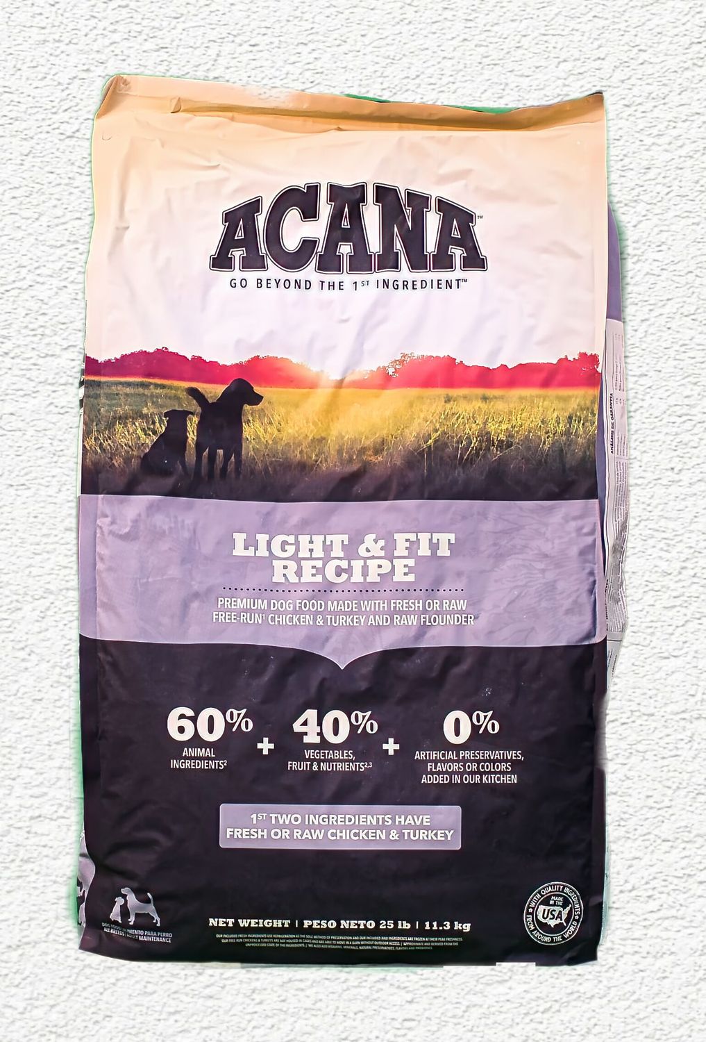 Acana Light & Fit Grain-Free Dry Dog Food 25 lb