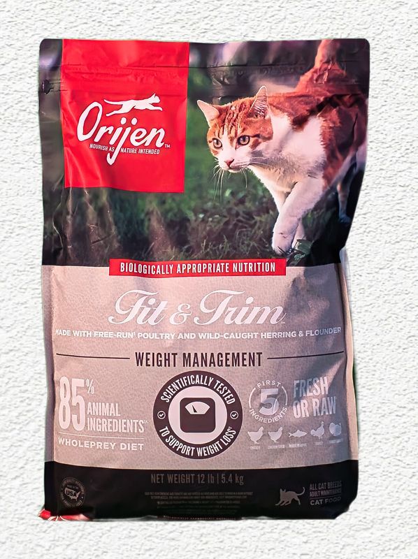 Orijen Fit & Trim Grain-Free Dry Cat Food 12 lb