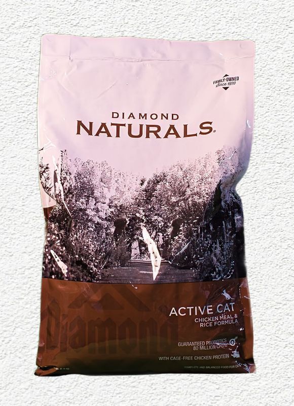 Diamond Naturals Active Cat Chicken Meal & Rice Formula Dry Cat Food 18 lb
