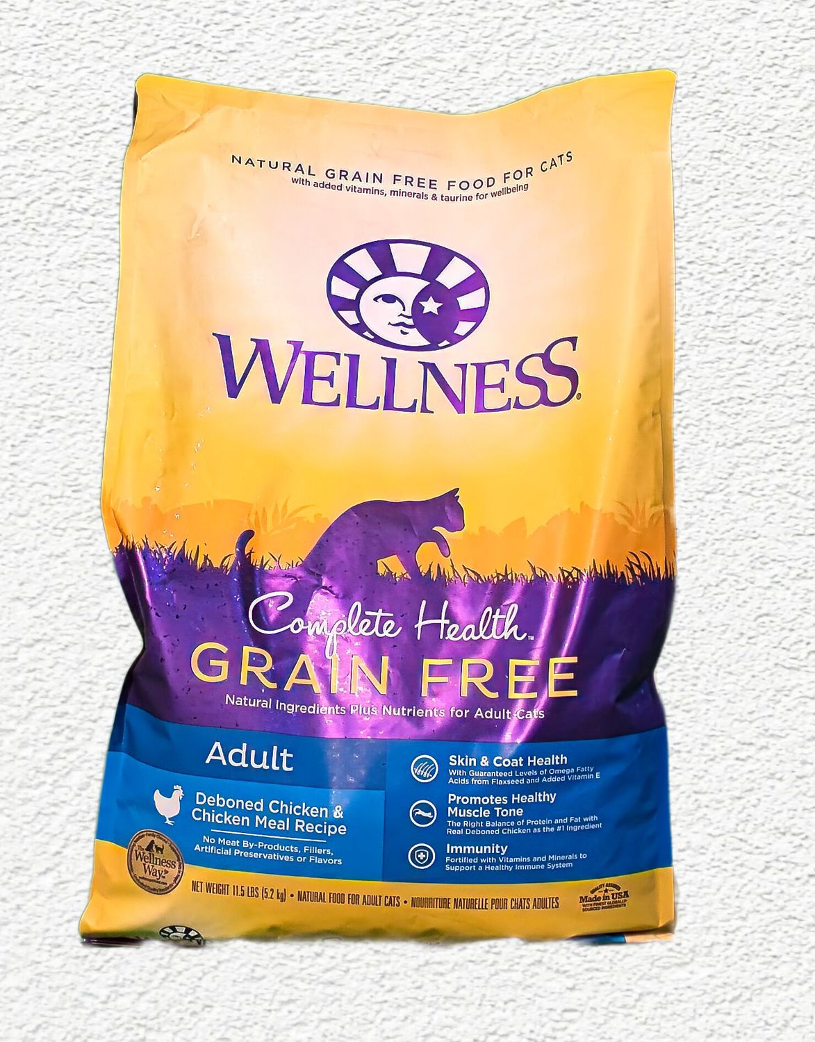 Wellness Complete Health Natural Grain-Free Deboned Chicken & Chicken Meal Dry Cat Food 11.5 lb Wellness Complete Health Natural Grain-Free Deboned Chicken & Chicken Meal Dry Cat Food 11.5 lb