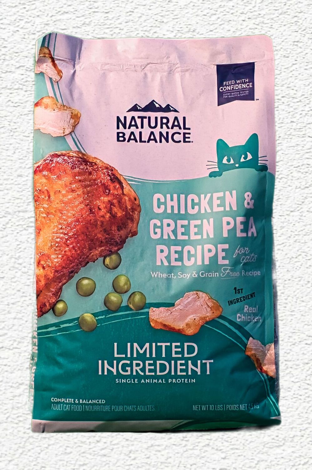 Natural Balance L.I.D. Limited Ingredient Diets Green Pea & Chicken Dry Cat Food, 10 lbs