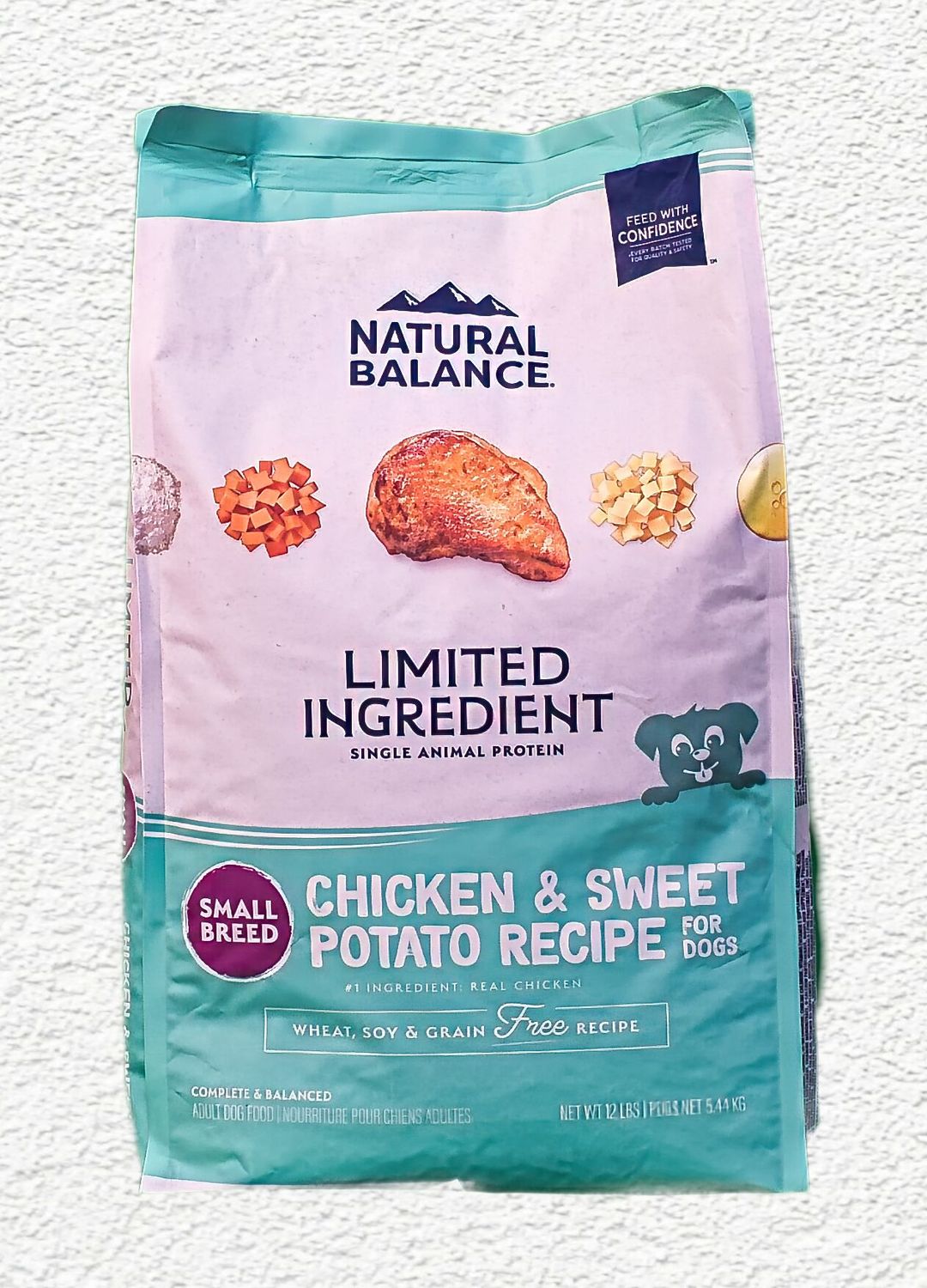 Natural Balance L.I.D. Limited Ingredient Diets Chicken & Sweet Potato Small Breed Bites Dry Dog Food, 12 lbs