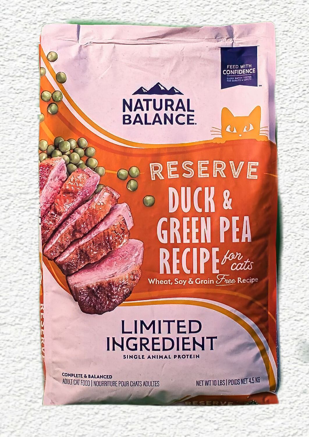 Natural Balance L.I.D. Limited Ingredient Diets Green Pea & Duck Dry Cat Food, 10 lbs