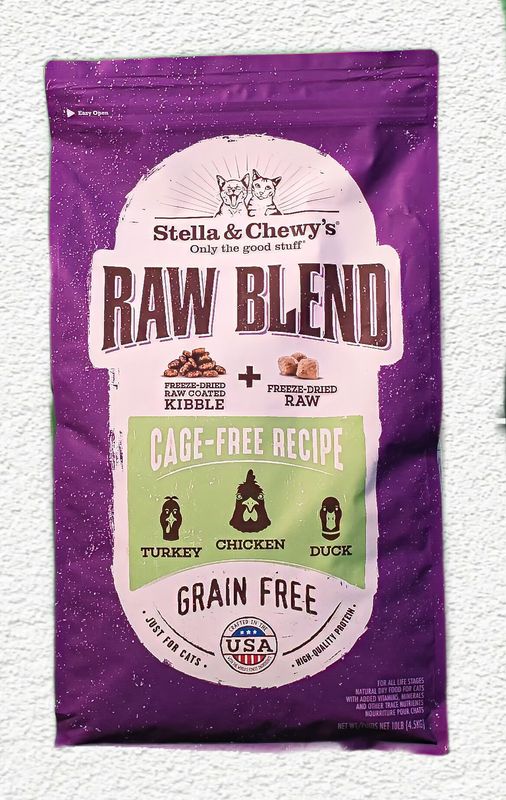 Stella & Chewy's Raw Blend Cage-Free Poultry Recipe Cat Food - 10 lb