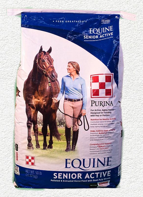Purina Equine Senior Active Horse Feed 50 lb