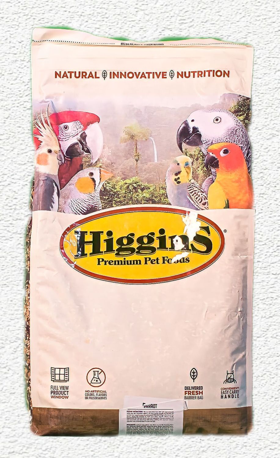 Higgins Vita Seed Natural Blend Parrot Food - 25 lb