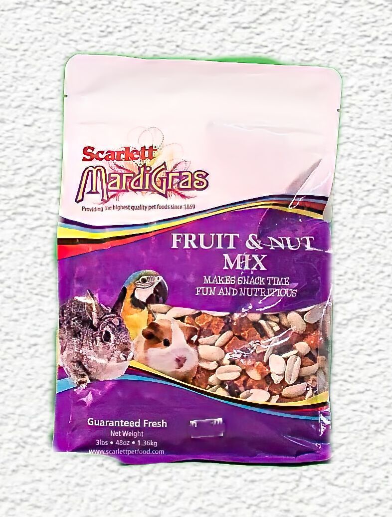 Scarlett Mardi Gras Fruit & Nut Bird Food Mix 3 - LB