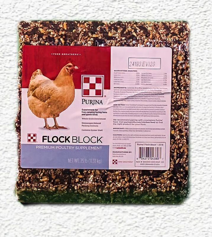 Purina Flock Block Poultry Supplement, 25 lbs