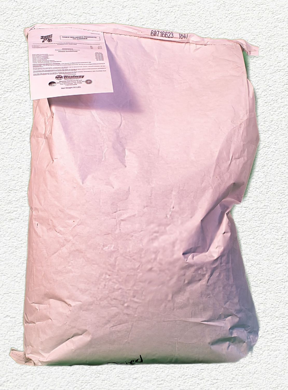 Sweet 45 DRIED MOLASSES 38% $ 50 - LB CPC