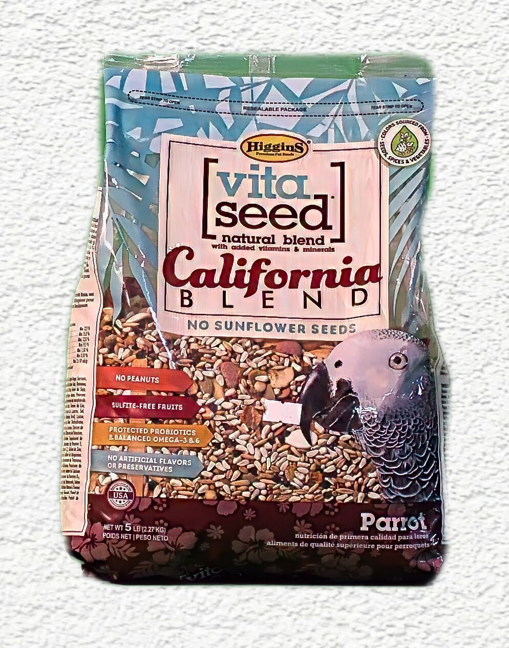 Higgins Vita Seed California Blend Parrot Food - 5 lb