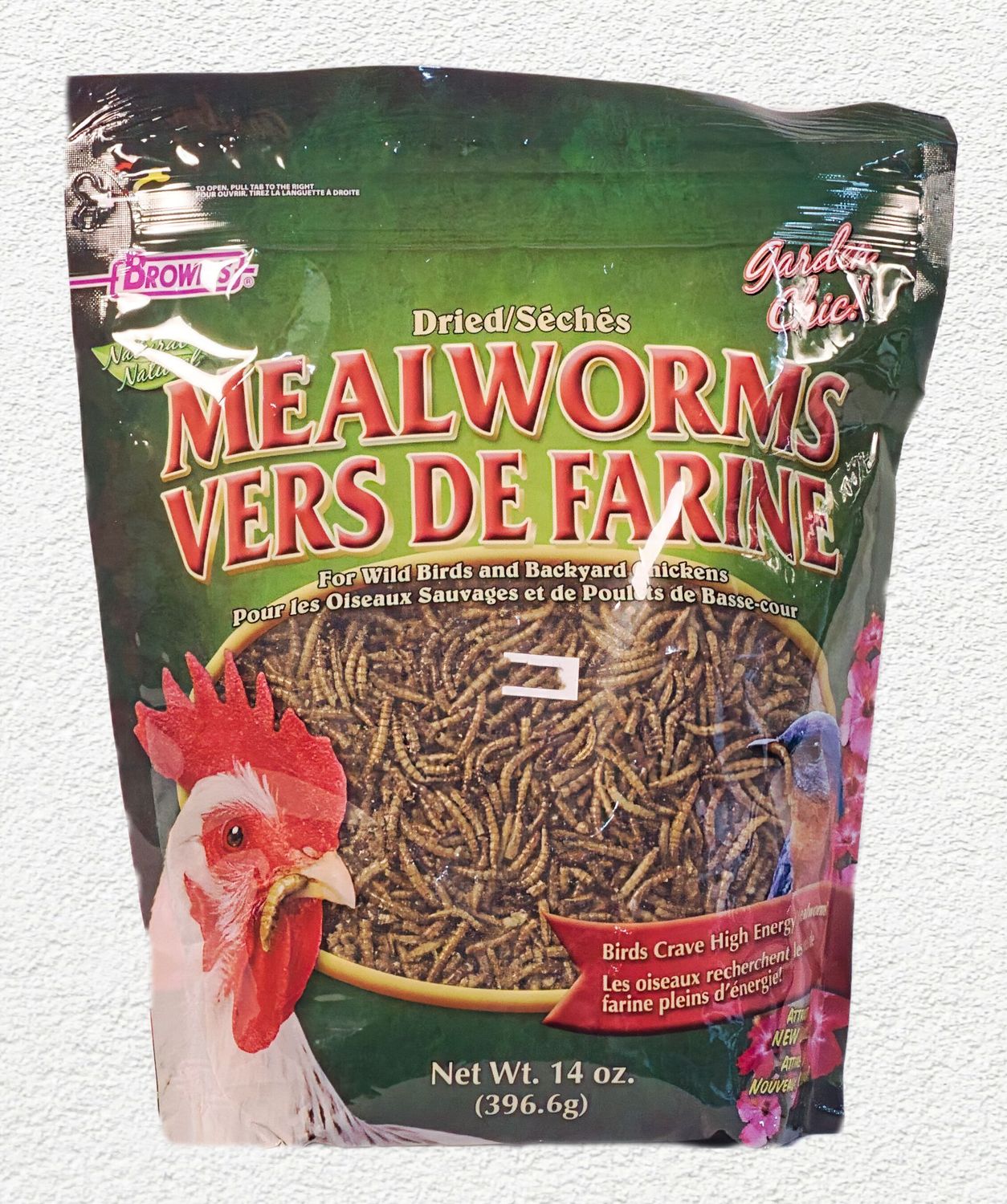 Browns Garden Chic! Dried Mealworms 14 oz