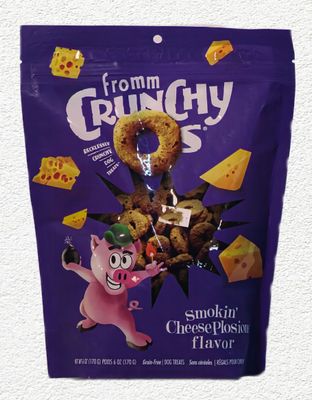 Fromm Crunchy O's Smokin' CheesePlosions Dog Treats, 6 oz