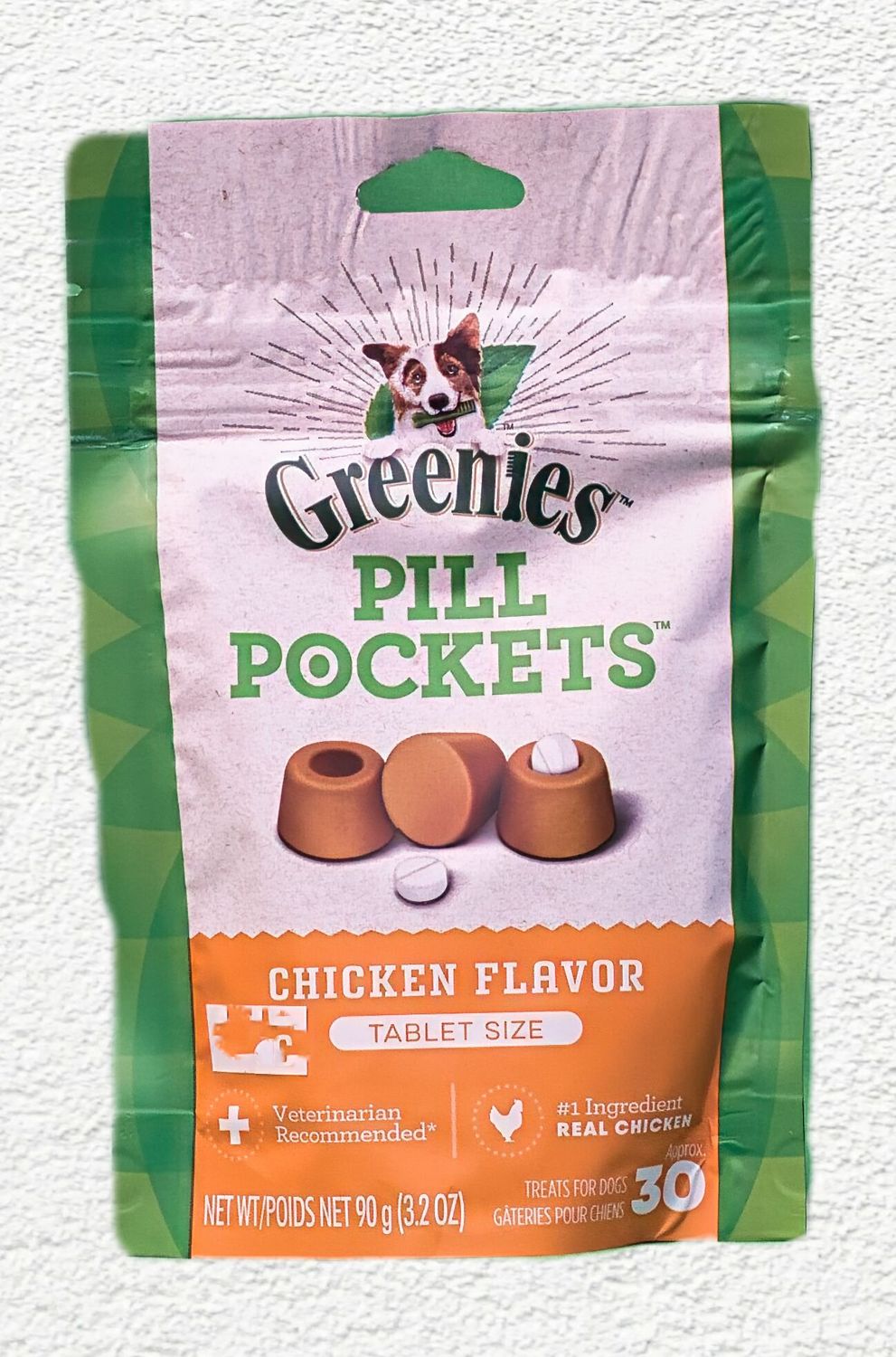GREENIES Pill Pockets Dog Treats, Chicken Flavor, Small, 3.2 oz