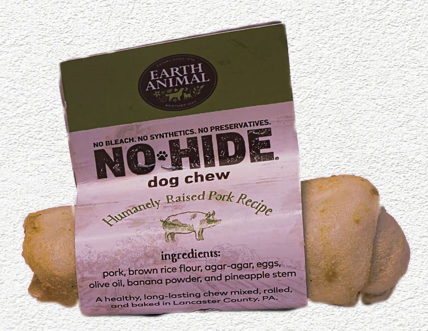 Earth Animal No-Hide Pork Chew, 4 inches