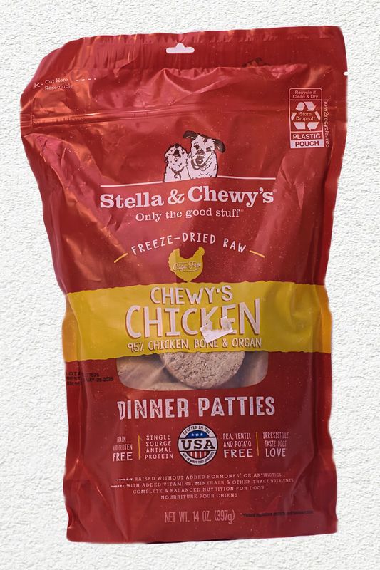 Stella & Chewy's Freeze-Dried Chewy's Chicken Dinner for Dogs, 15 oz