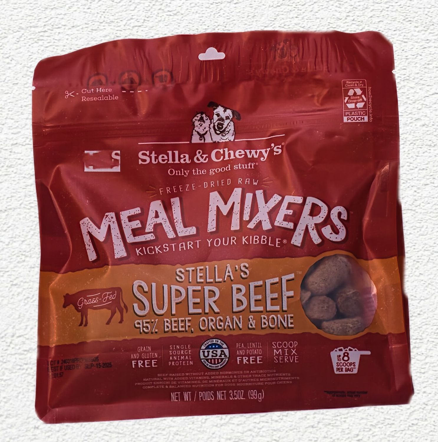 Stella & Chewy's Super Beef Freeze-Dried Raw Meal Mixers (3.5 oz)