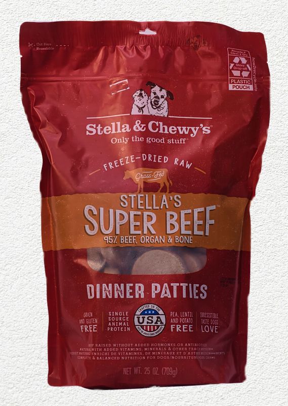 Stella & Chewy's Super Beef Freeze-Dried Dinner Patties (25 oz)