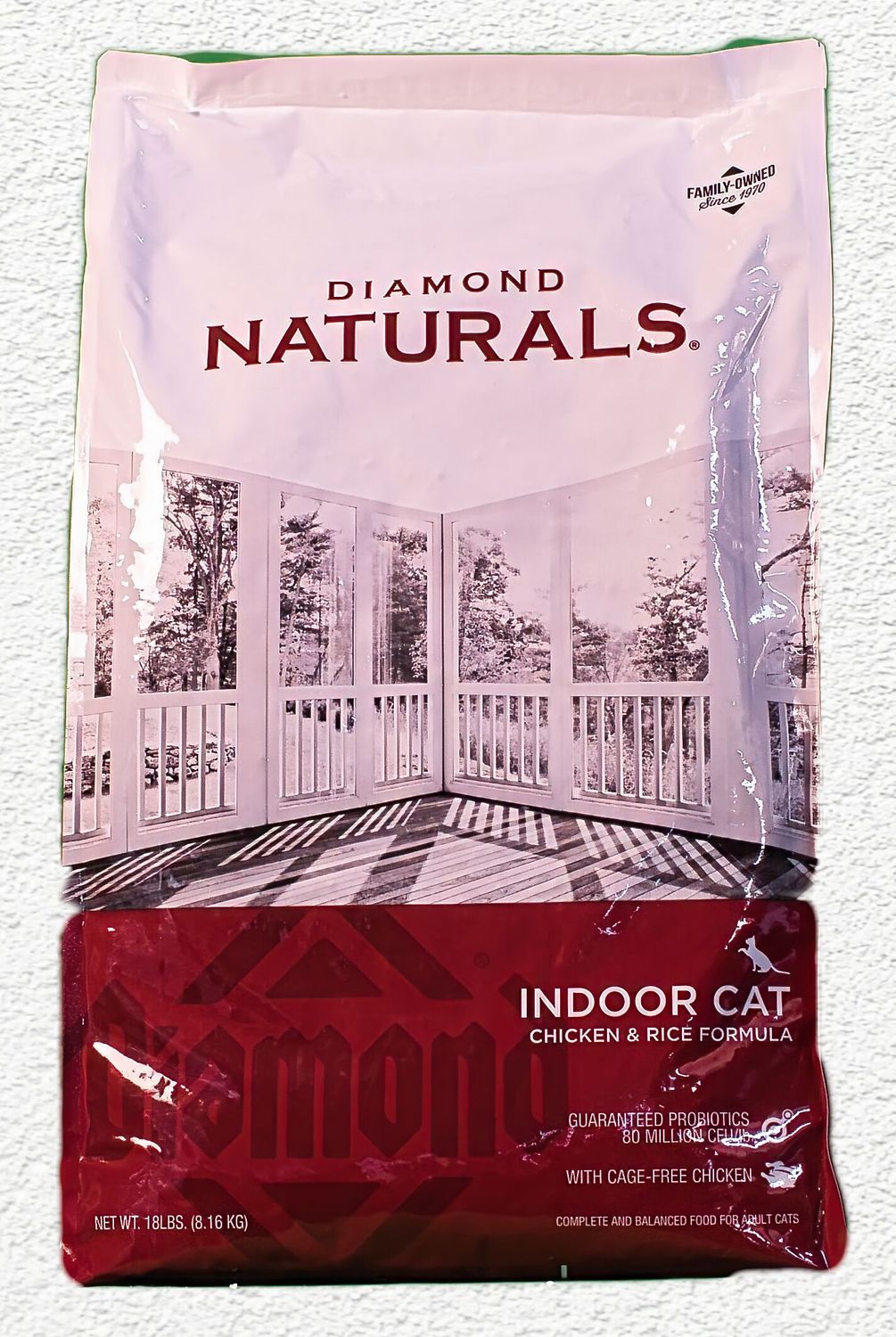 Diamond Naturals Indoor Cat Chicken & Rice Formula, 18 lb