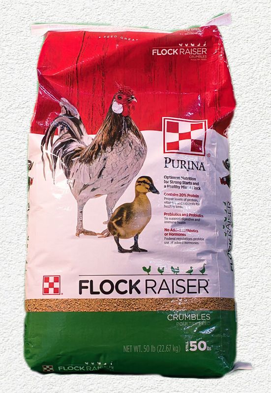 Purina Flock Raiser Crumbles Poultry Feed, 50lb