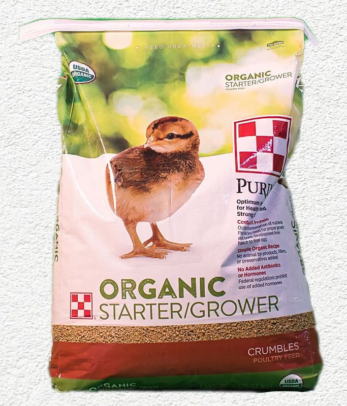 Purina Chicken Feed Organic Starter Grower 35 lb