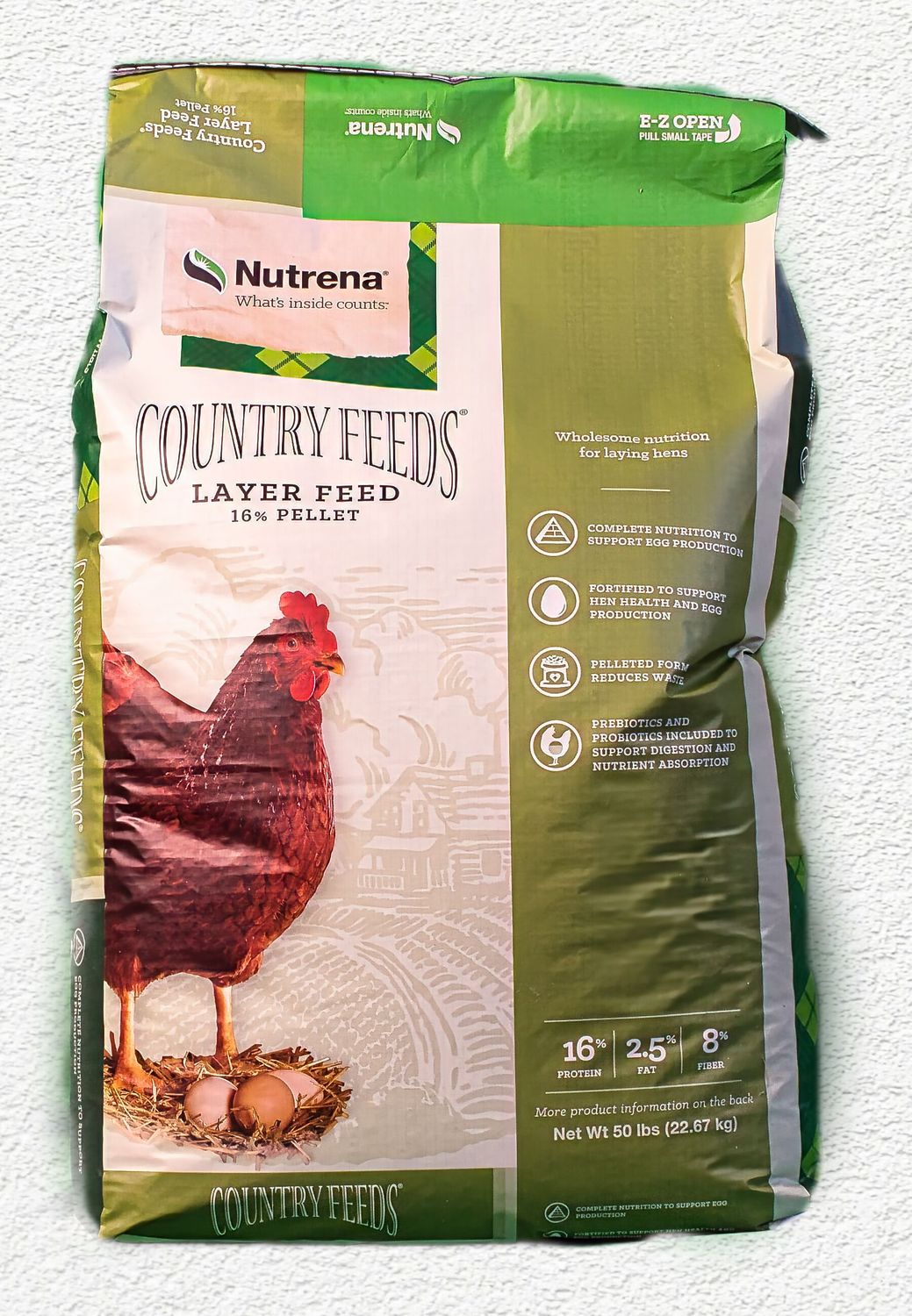 Nutrena Country Feeds Chicken Feed Layer Pellets 50 lb