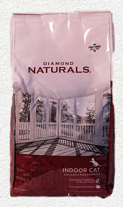 Diamond Naturals Indoor Cat Chicken & Rice Formula, 6 lb