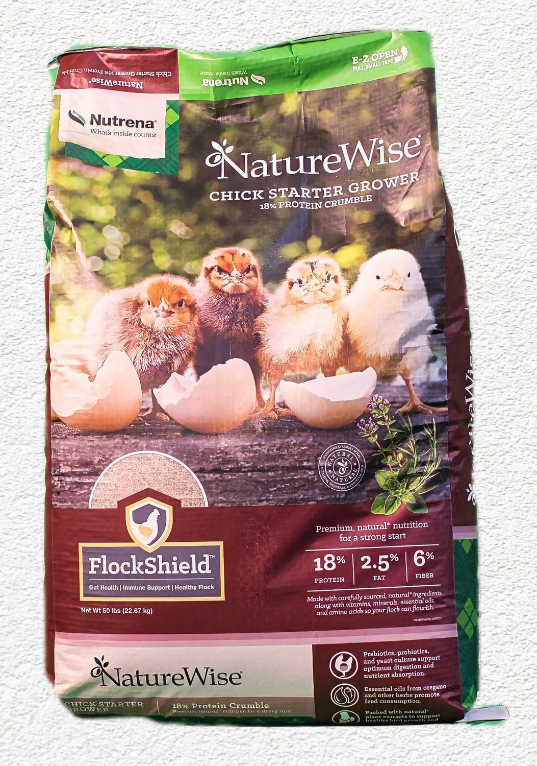 Nutrena NatureWise Chicken Feed Starter Grower Non Medicated 50 lb