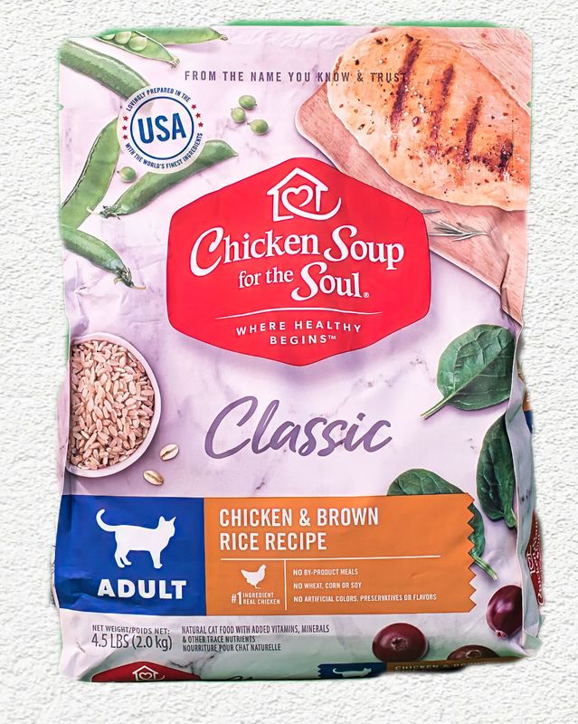 Chicken Soup for the Soul Adult Cat Chicken & Brown Rice Dry Food, 4.5lb