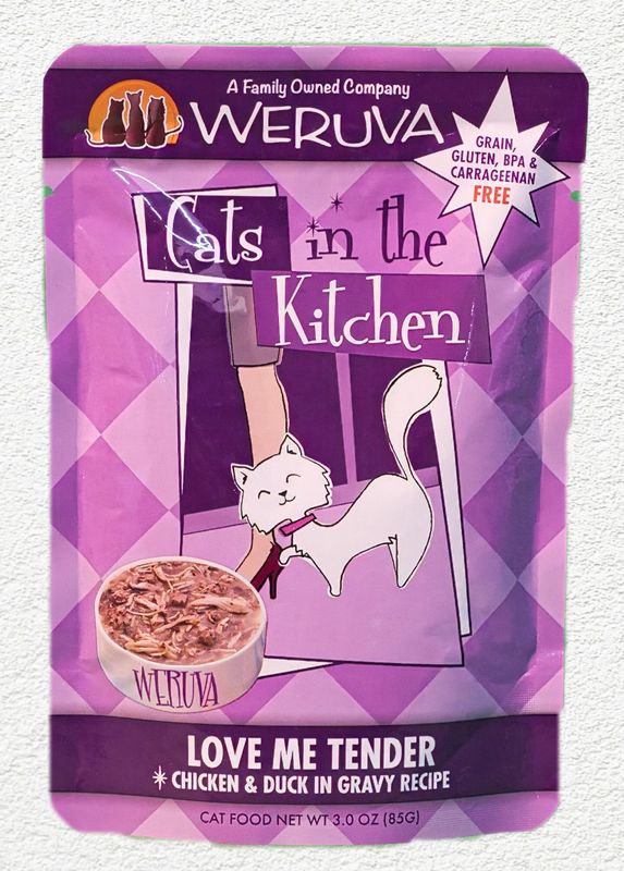 Weruva Cats in the Kitchen Love Me Tender with Chicken & Duck in Gravy, 3 oz Pouch