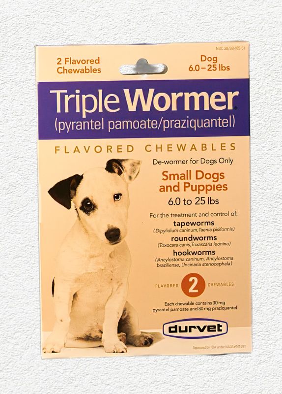 Durvet Triple Wormer for Puppies and Small Dogs - 2 Count