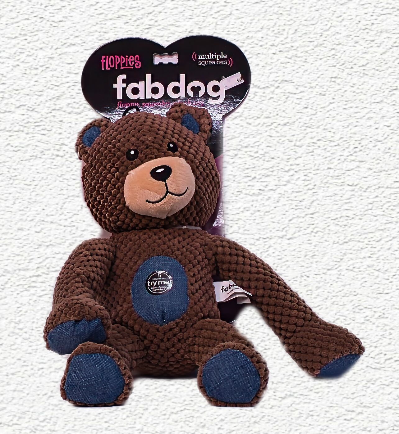 Fabdog Floppy Teddy Bear - Brown