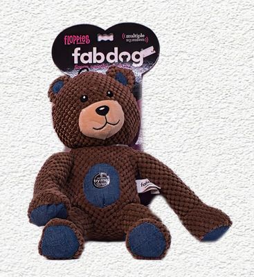 Fabdog Floppy Teddy Bear - Brown