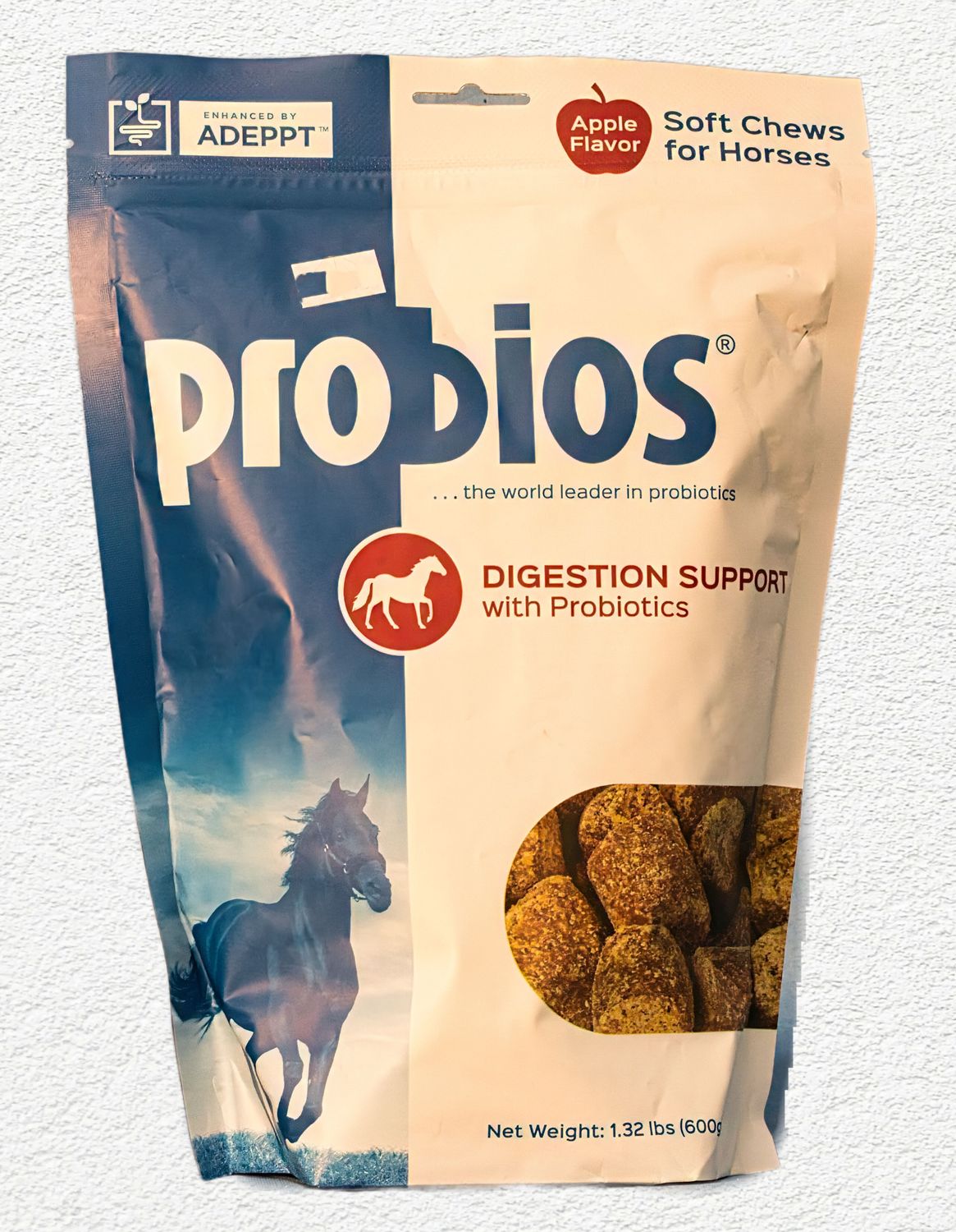 Probios Digestion Support Soft Chews for Horses - Apple Flavor, 1.32 lbs