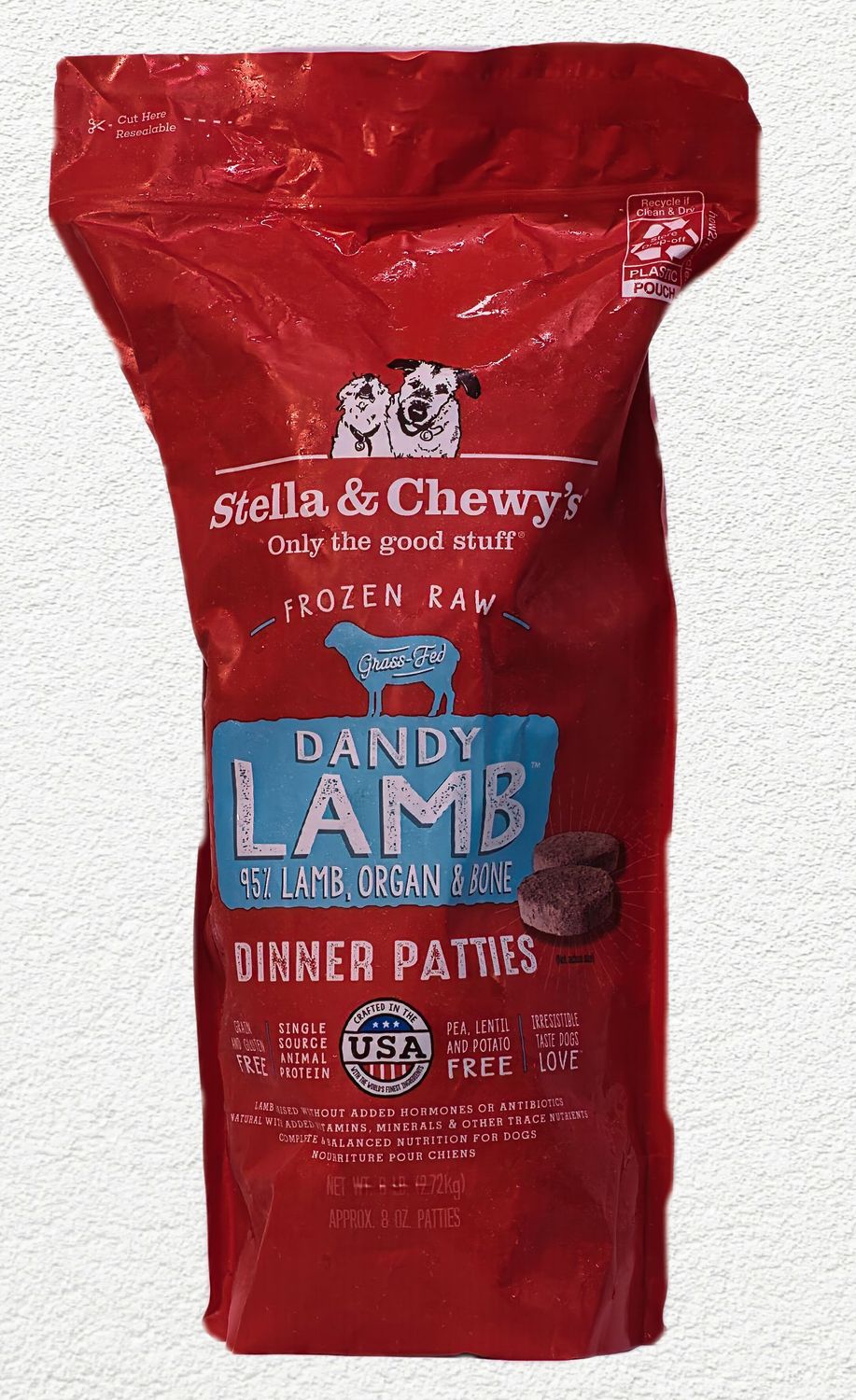 Stella & Chewy's Dandy Lamb Dinner Patties – 6 lb