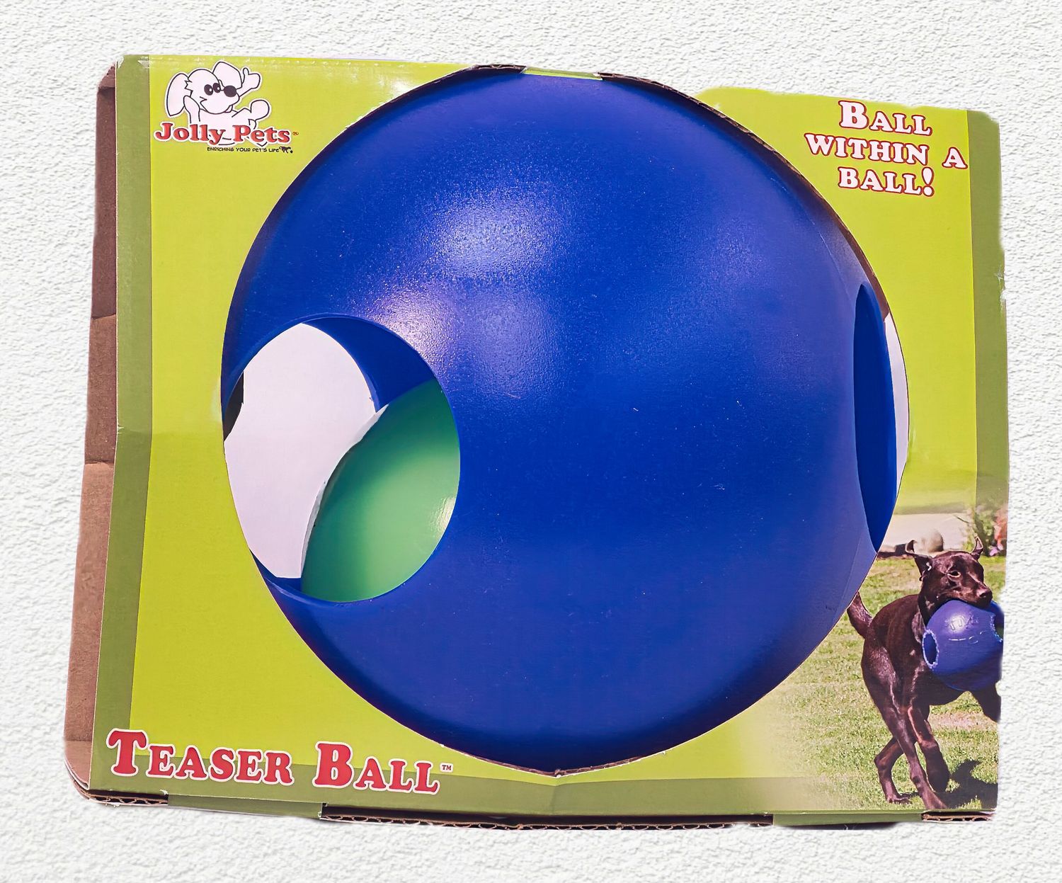 Jolly Pets Teaser Ball – 8-Inch, Blue