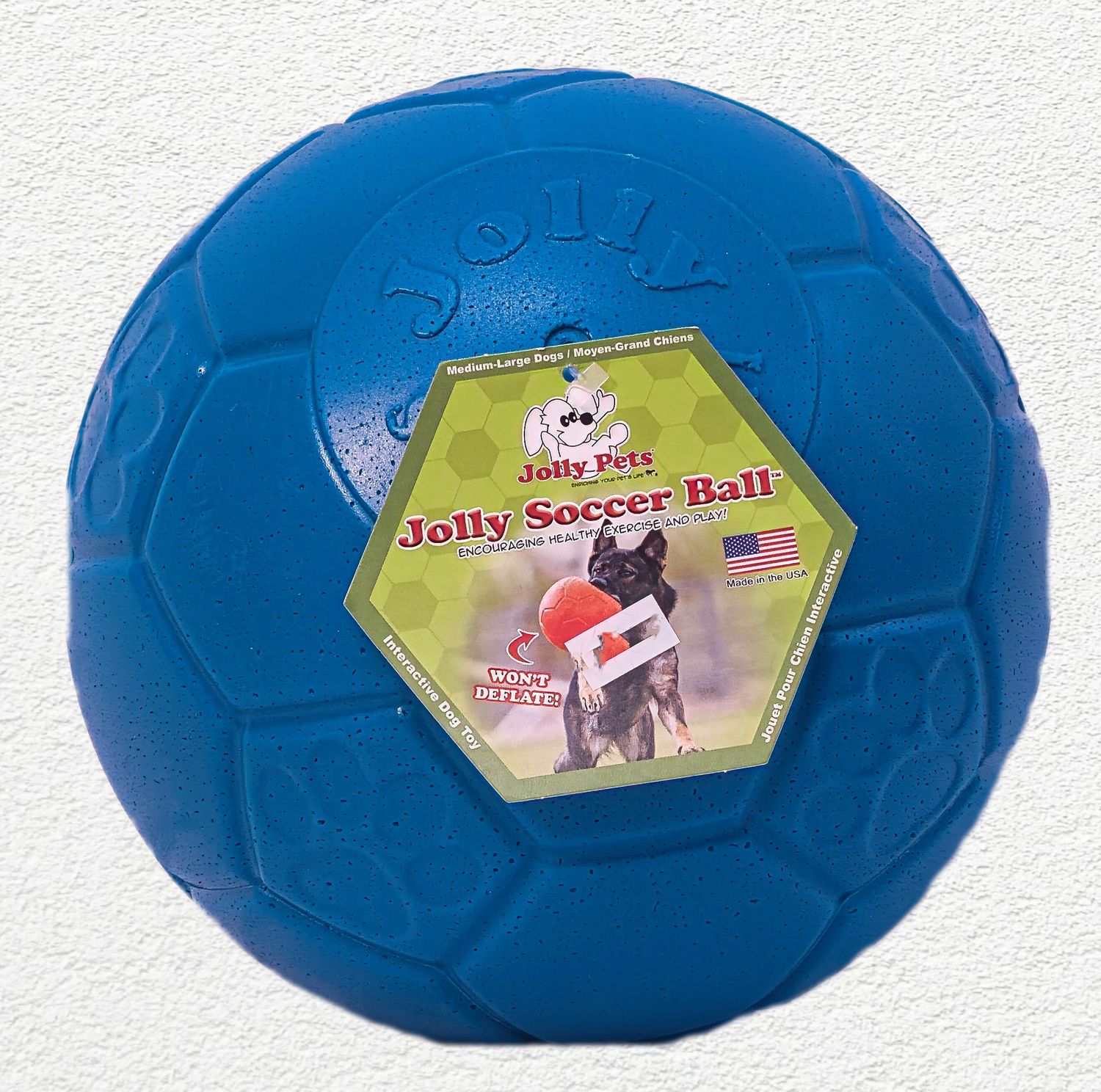 Jolly Pets Jolly Soccer Ball Dog Toy – 8-Inch, Assorted Colors