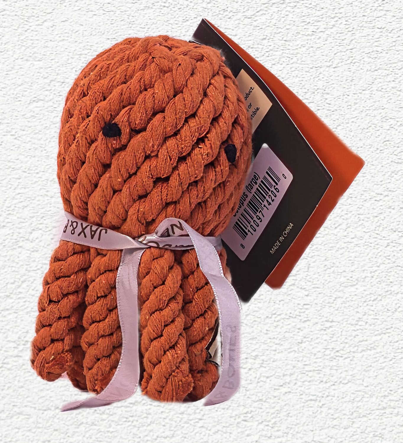 Jax & Bones Elton the Octopus Rope Dog Toy – Large, 5"