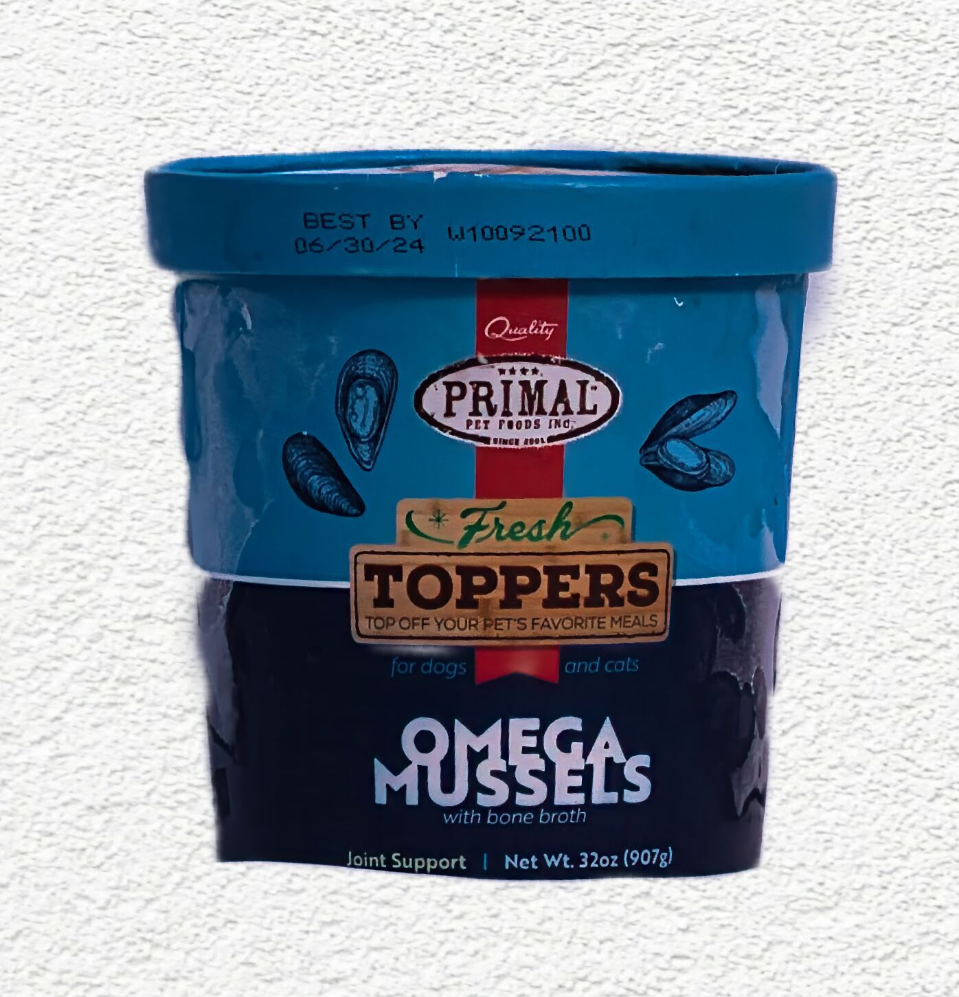 Primal Frozen Fresh Topper Omega Mussels 32 oz