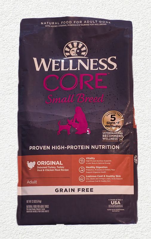 Wellness CORE Grain-Free High-Protein Small Breed Dry Dog Food – 12 lb Bag