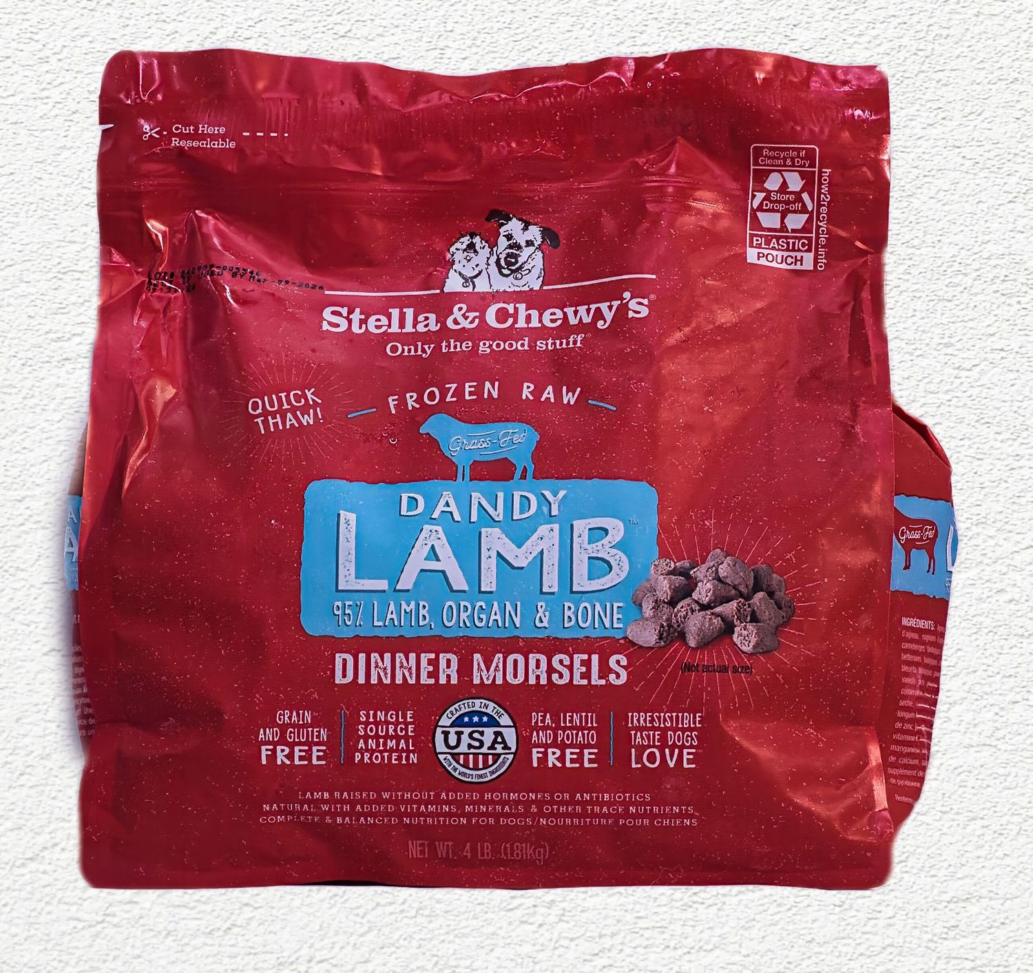 Stella & Chewy's Dandy Lamb Dinner Morsels – 4 lb Bag