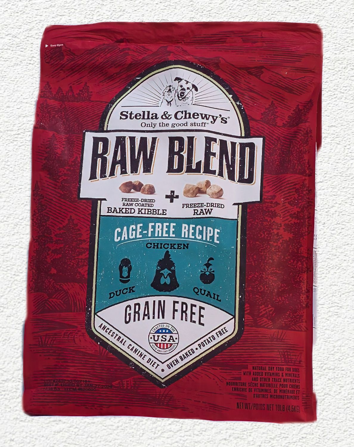 Stella & Chewy's Raw Blend Cage-Free Recipe Kibble – 10 lb Bag