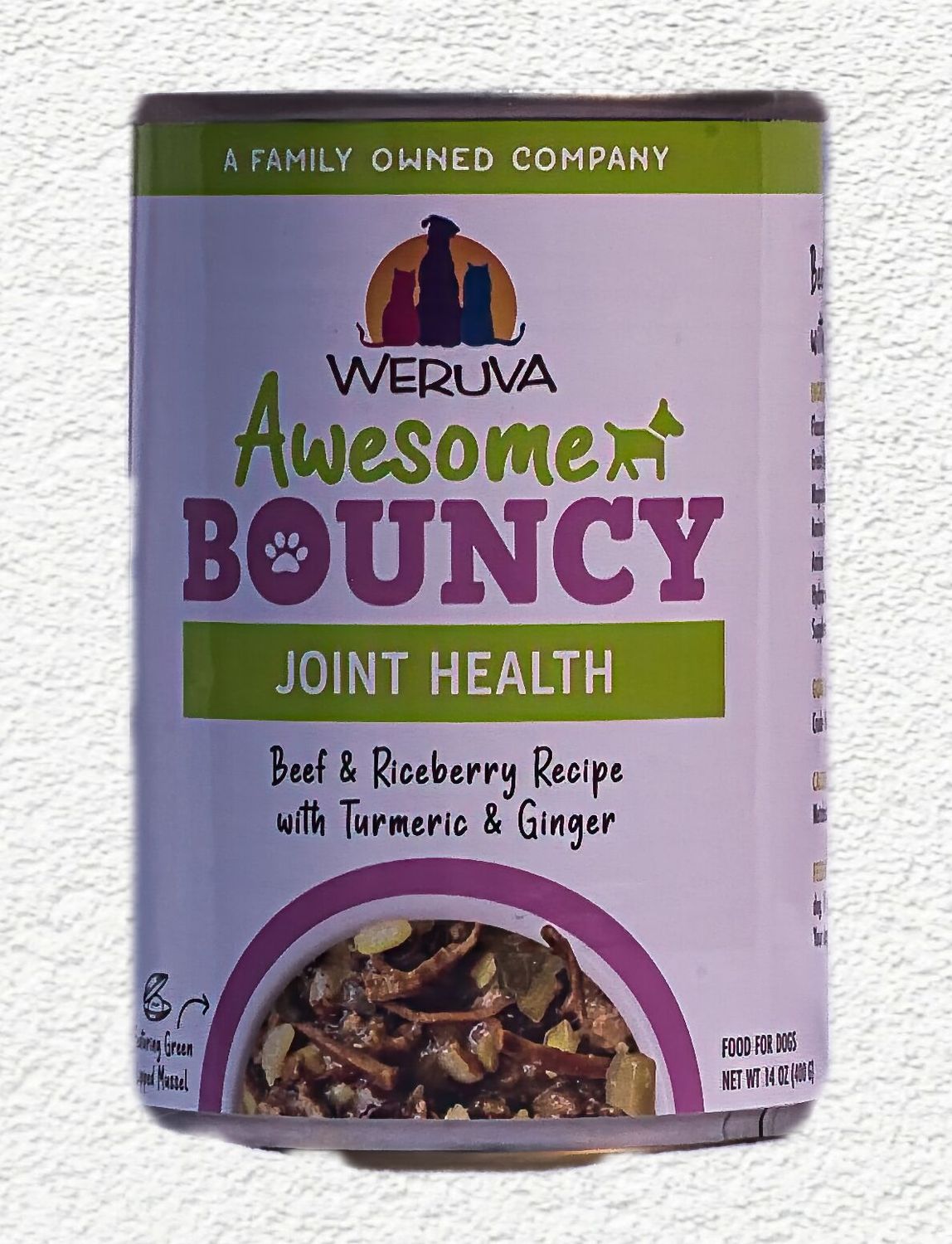 Weruva Awesome Bouncy Beef & Rice Dog Canned Food 14 oz Weruva Awesome Bouncy Beef & Rice Dog Canned Food 14 oz
