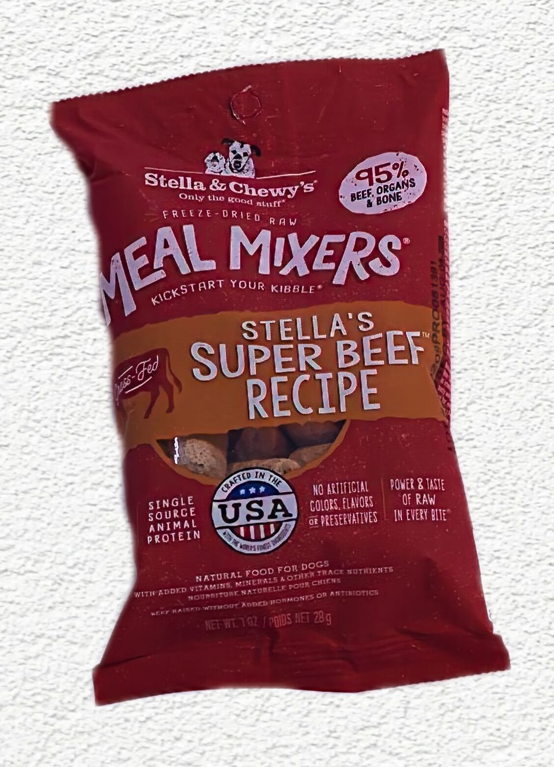 Stella & Chewy's Freeze-Dried Raw Meal Mixers Super Beef Recipe – 1 oz