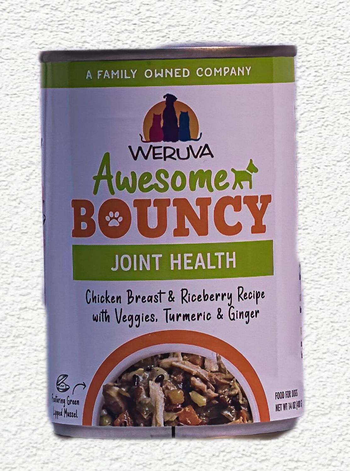 Weruva Awesome Bouncy Chicken & Veggie Dog Canned Food 14 oz