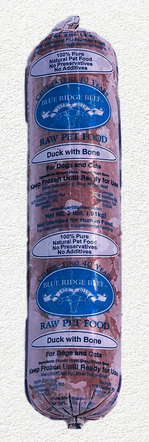 Blue Ridge Beef BRB Raw Frozen Duck with Bone – 2 lb