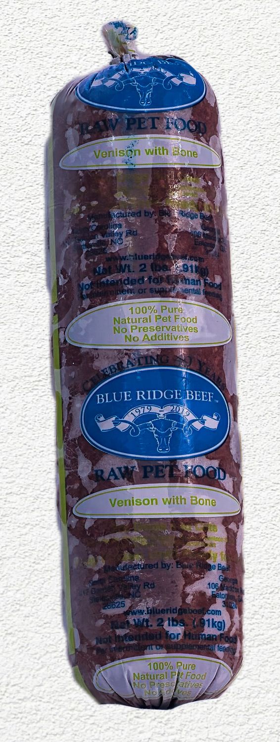 Blue Ridge Beef BRB Frozen Raw Venison with Bone – 2 lb