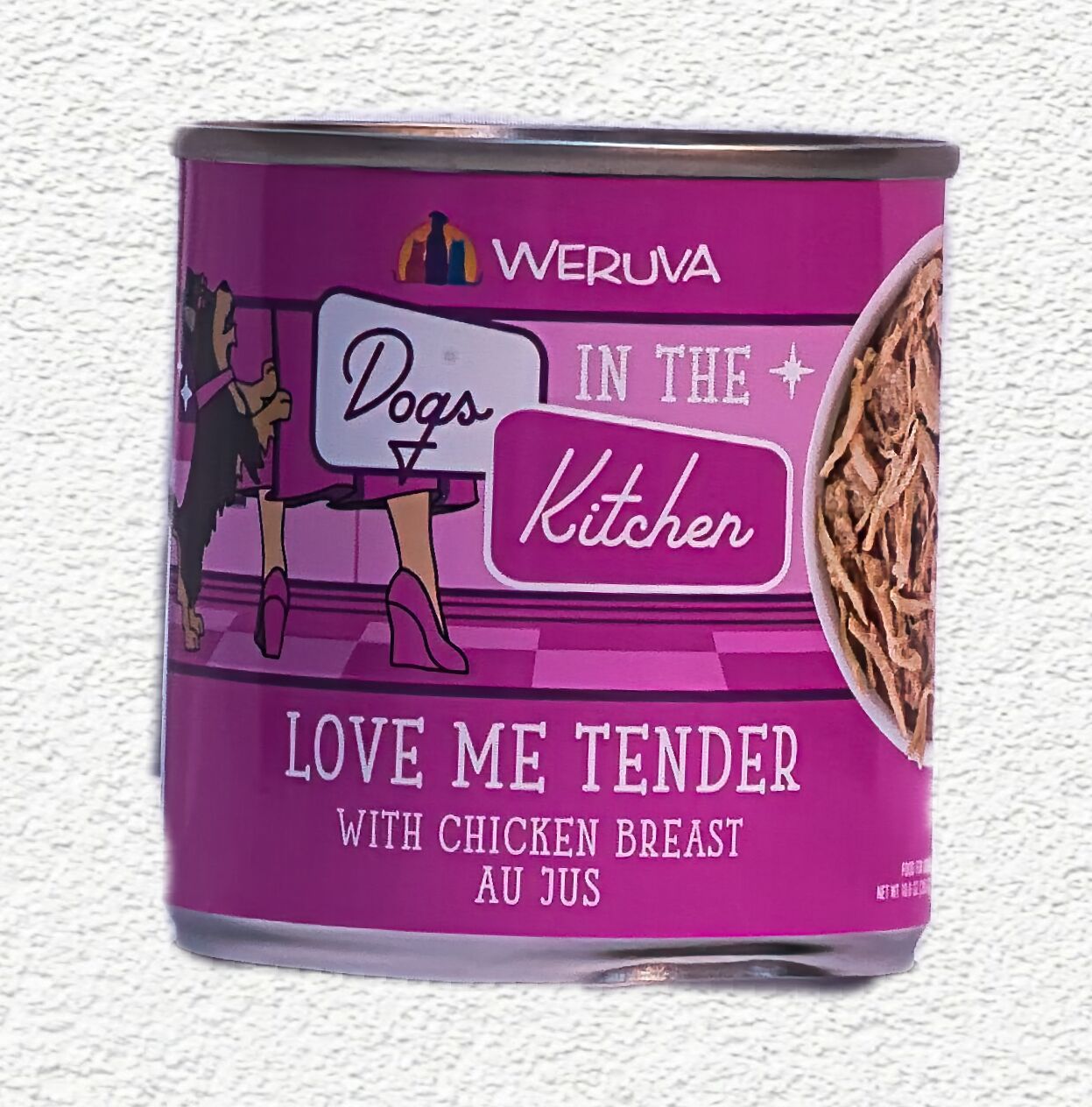 Weruva Dogs in the Kitchen Love Me Tender with Chicken Breast Au Jus Wet Dog Food – 10 oz